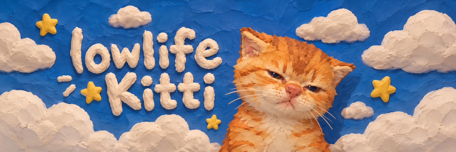 Playful plasticine Lowlife Kitti banner